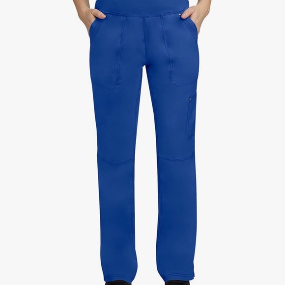 Galaxy Blue healing hands Scrub Pants 5 Pocket Purple Label 9133 Cargo Tori Yoga - Picture 1 of 7